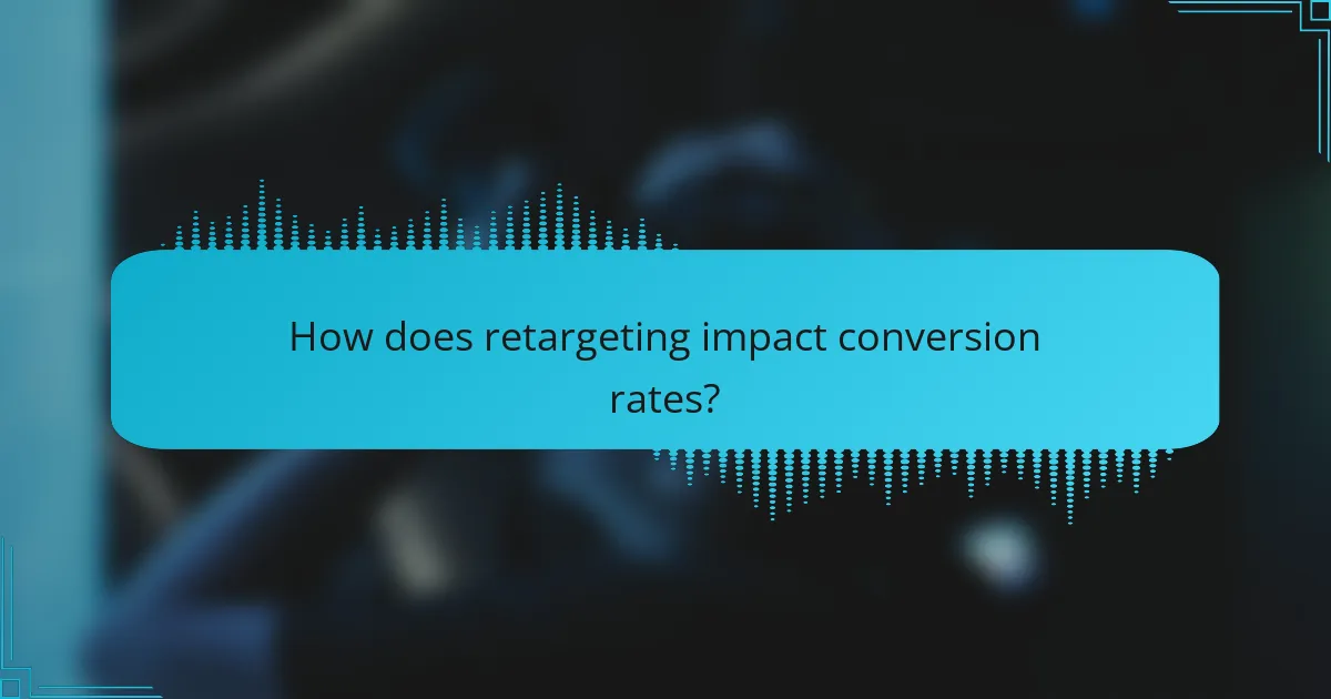 How does retargeting impact conversion rates?